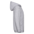 Heather Grey - Side - Fruit of the Loom Childrens-Kids Classic Full Zip Hoodie