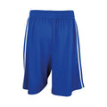 Royal Blue-White - Back - Spiro Mens Basketball Shorts