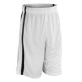 White-Black - Front - Spiro Mens Basketball Shorts
