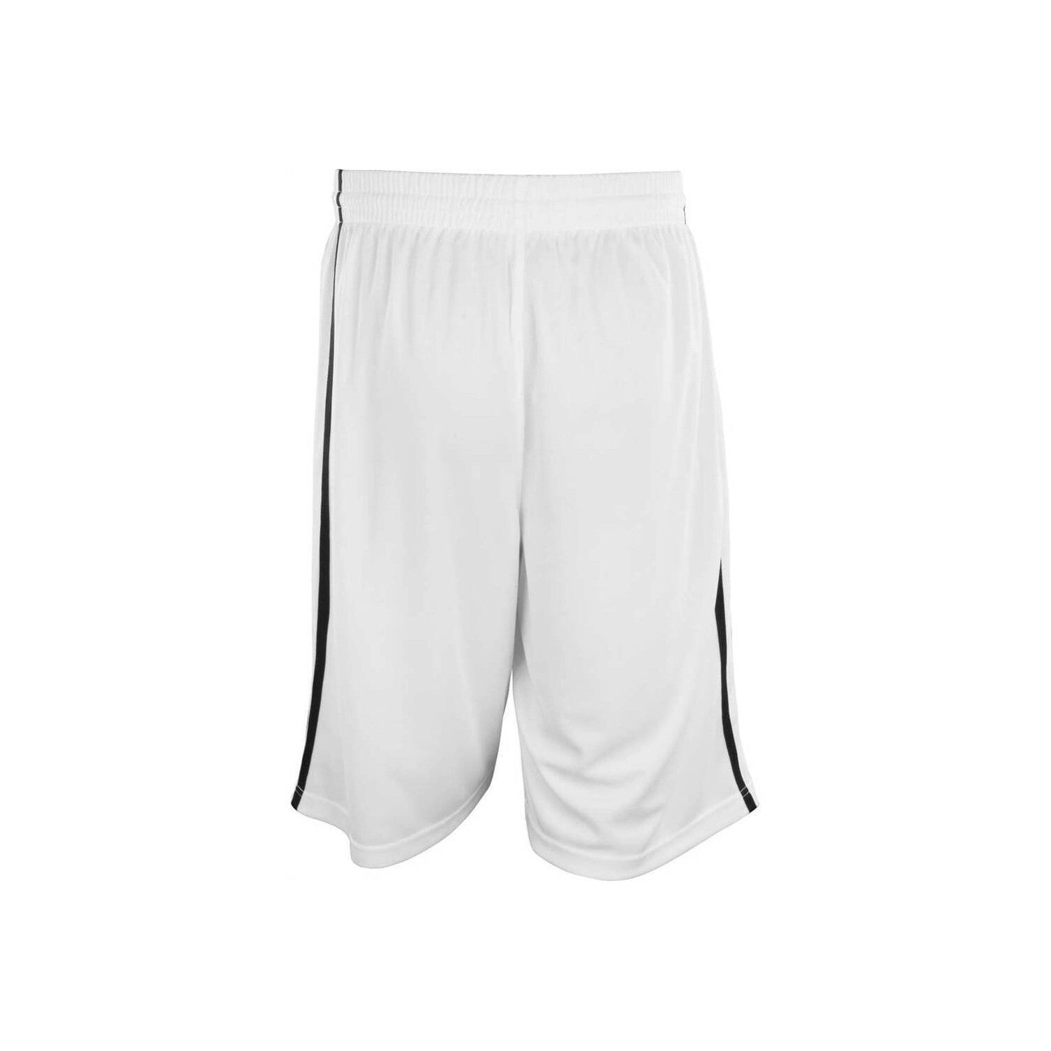 White-Black - Back - Spiro Mens Basketball Shorts