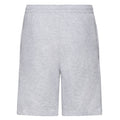 Heather Grey - Back - Fruit of the Loom Mens Lightweight Shorts