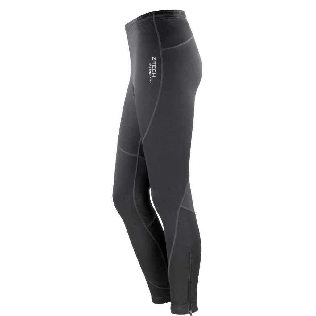 Black - Side - Spiro Womens-Ladies Sprint Logo Jogging Bottoms