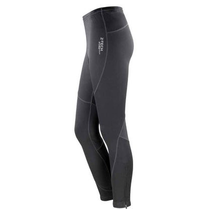 Black - Side - Spiro Womens-Ladies Sprint Logo Jogging Bottoms