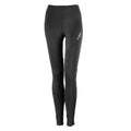 Black - Front - Spiro Womens-Ladies Sprint Logo Jogging Bottoms