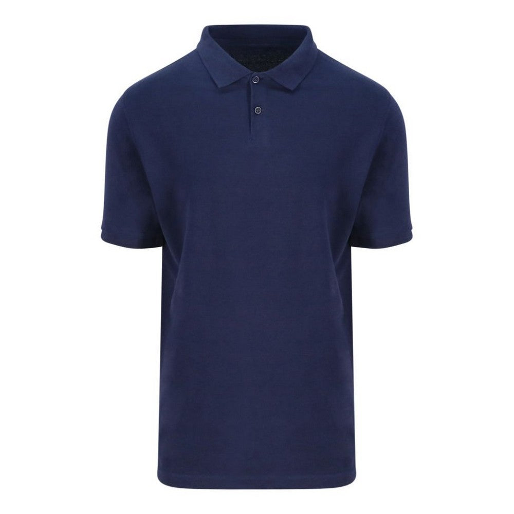 Jet Black - Front - Ecologie Mens Etosha Pique Organic Polo Shirt