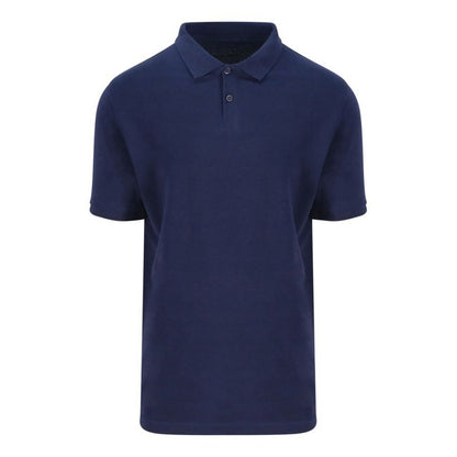 Jet Black - Front - Ecologie Mens Etosha Pique Organic Polo Shirt