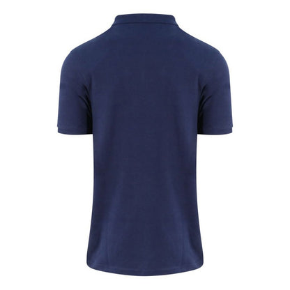 Jet Black - Back - Ecologie Mens Etosha Pique Organic Polo Shirt