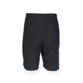 Black - Back - Finden & Hales Mens Pro Stretch Sports Shorts