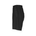 Black - Side - Finden & Hales Mens Pro Stretch Sports Shorts