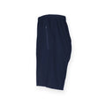 Navy - Side - Finden & Hales Mens Pro Stretch Sports Shorts