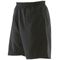 Black - Front - Finden & Hales Womens-Ladies Microfibre Shorts