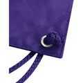 Purple - Back - Quadra Drawstring Bag