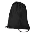 Black - Front - Quadra Drawstring Bag