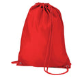 Bright Red - Front - Quadra Drawstring Bag