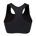 Black - Back - Skinni Fit Womens-Ladies Workout Crop Top