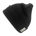 Black - Front - Result Winter Essentials Woolly Thinsulate Ski Hat