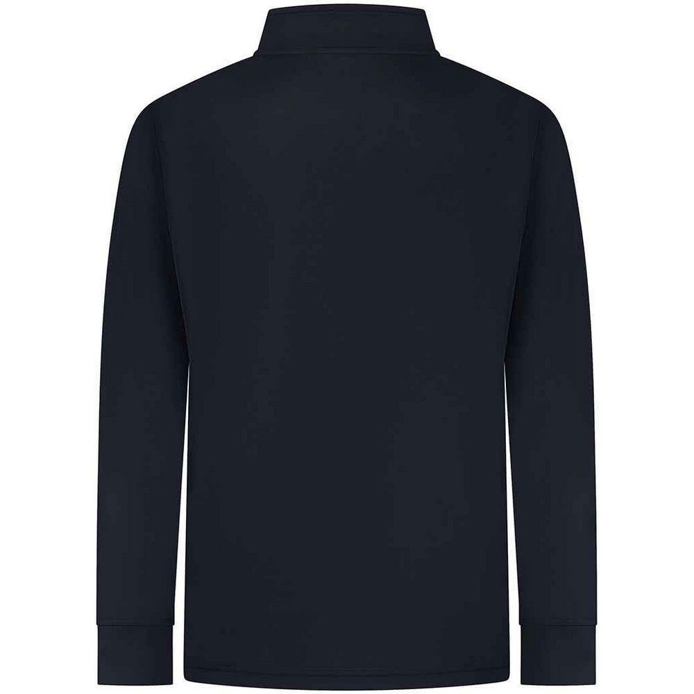 Navy - Back - Finden & Hales Mens Quarter Zip Tracksuit Top