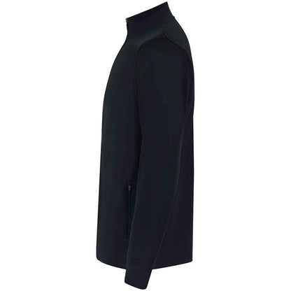 Navy - Side - Finden & Hales Mens Quarter Zip Tracksuit Top