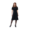 Black - Back - Brook Taverner Womens-Ladies Belinda Jersey Dress