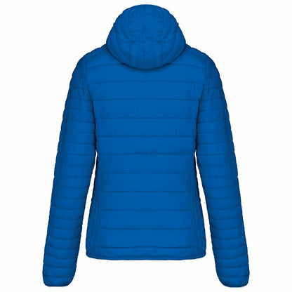 Light Royal Blue - Back - Kariban Womens-Ladies Lightweight Hooded Padded Jacket