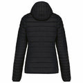 Black - Back - Kariban Womens-Ladies Lightweight Hooded Padded Jacket