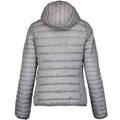Silver Marl - Back - Kariban Womens-Ladies Lightweight Hooded Padded Jacket
