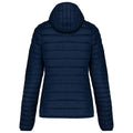 Navy - Back - Kariban Womens-Ladies Lightweight Hooded Padded Jacket