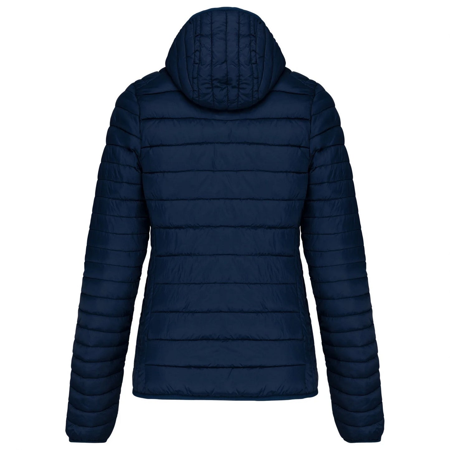 Navy - Back - Kariban Womens-Ladies Lightweight Hooded Padded Jacket