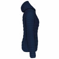 Navy - Side - Kariban Womens-Ladies Lightweight Hooded Padded Jacket