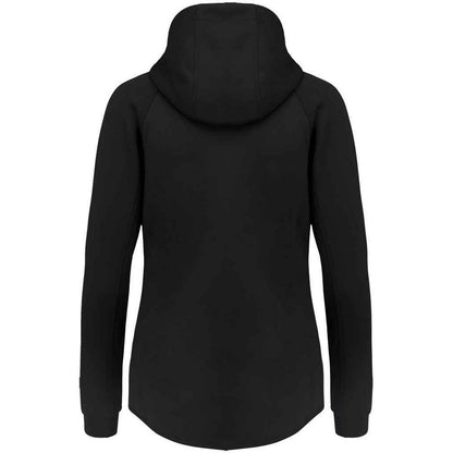 Black - Back - Proact Womens-Ladies Performance Hooded Jacket