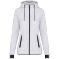 Ash Heather - Front - Proact Womens-Ladies Performance Hooded Jacket