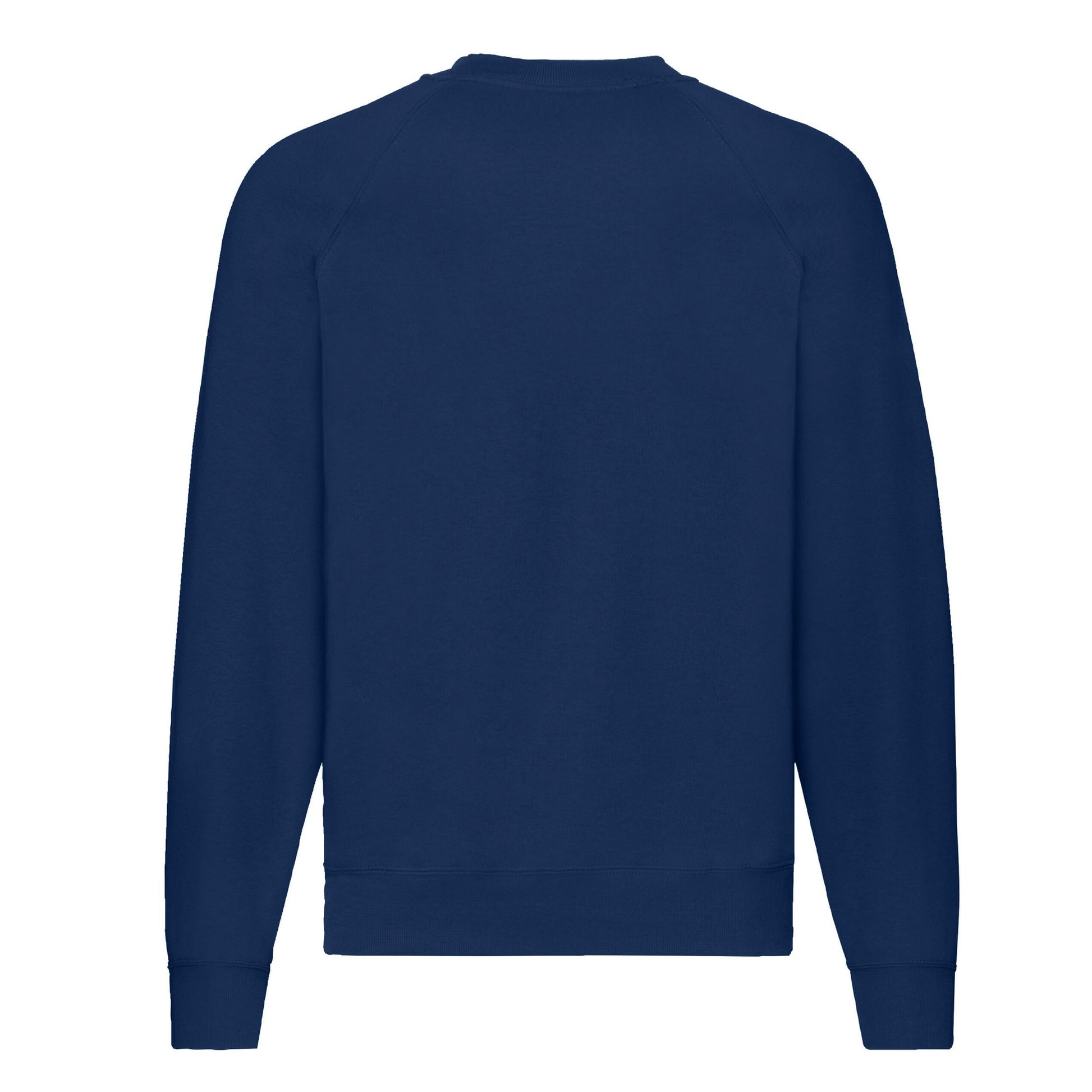 Navy - Back - Fruit Of The Loom Mens Classic Raglan Sweatshirt