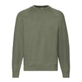 Classic Olive - Front - Fruit of the Loom Mens Classic Raglan Sweatshirt