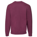 Burgundy - Back - Fruit of the Loom Mens Classic Raglan Sweatshirt