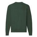 Bottle Green - Back - Fruit of the Loom Mens Classic Raglan Sweatshirt