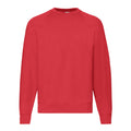Red - Front - Fruit of the Loom Mens Classic Raglan Sweatshirt