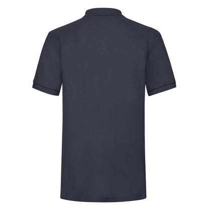 Deep Navy - Back - Fruit of the Loom Mens Polycotton Pique Heavy Polo Shirt