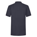 Deep Navy - Back - Fruit of the Loom Mens Polycotton Pique Heavy Polo Shirt