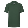 Bottle Green - Front - Fruit of the Loom Mens Polycotton Pique Heavy Polo Shirt