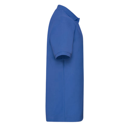 Royal Blue - Side - Fruit of the Loom Mens Polycotton Pique Heavy Polo Shirt
