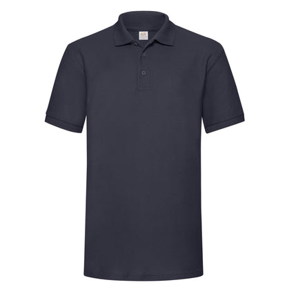 Deep Navy - Front - Fruit of the Loom Mens Polycotton Pique Heavy Polo Shirt