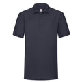 Deep Navy - Front - Fruit of the Loom Mens Polycotton Pique Heavy Polo Shirt