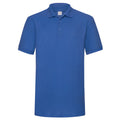 Royal Blue - Front - Fruit of the Loom Mens Polycotton Pique Heavy Polo Shirt