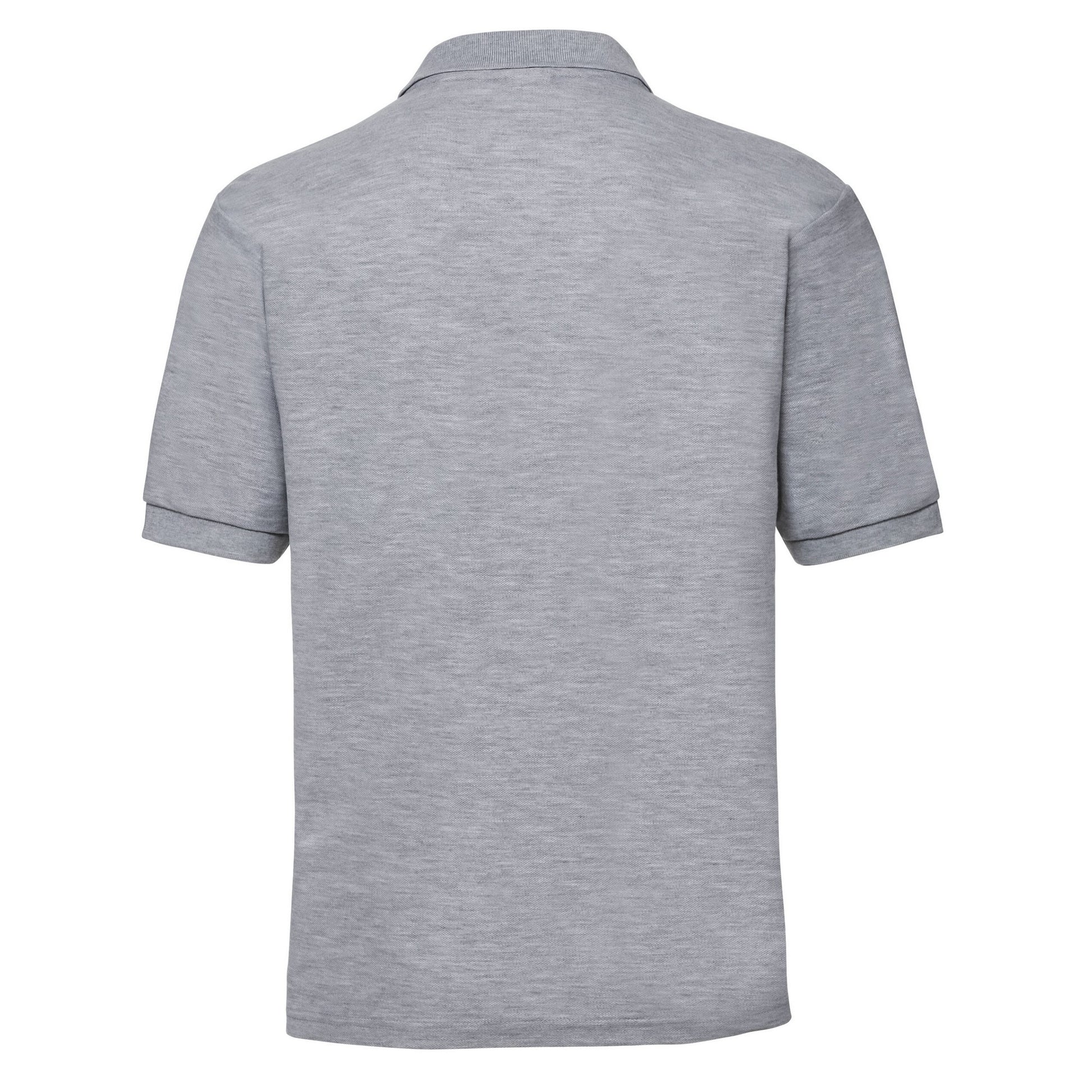 Light Oxford - Back - Russell Mens Polycotton Pique Polo Shirt