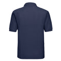 French Navy - Back - Russell Mens Polycotton Pique Polo Shirt