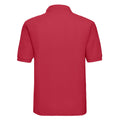 Classic Red - Back - Russell Mens Polycotton Pique Polo Shirt