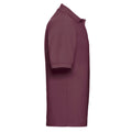 Burgundy - Back - Russell Mens Polycotton Pique Polo Shirt