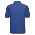 Bright Royal Blue - Back - Russell Mens Polycotton Pique Polo Shirt