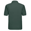 Bottle Green - Back - Russell Mens Polycotton Pique Polo Shirt