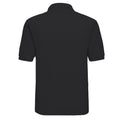Black - Back - Russell Mens Polycotton Pique Polo Shirt